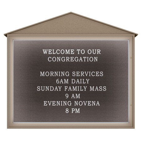 United Visual Products Indoor Enclosed Combo Board, 72"x36", Bronze Frame/Burgundy & Burgundy UVCB7236BZ-BURGUN-DBURGU